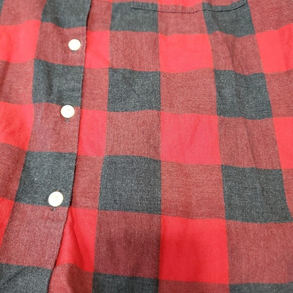 GAP ladies buffalo plaid longsleeve button down top size XS ladies - Picture 9 of 10